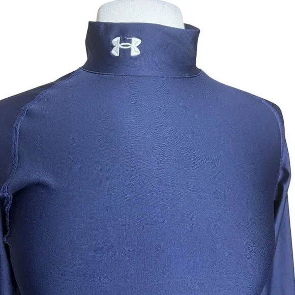 Under Armour Compression Top Navy Blue Size Small - Picture 6 of 7